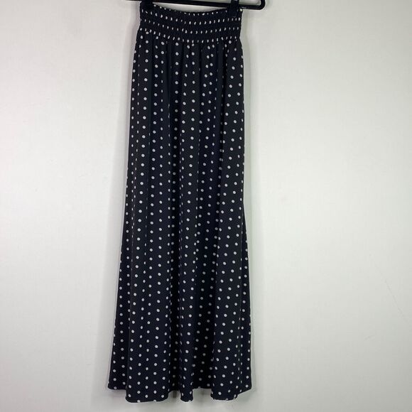 L'ATISTE by Amy Polka Dot Summer Beach Maxi Skirt Women's Size Small - Picture 2 of 9